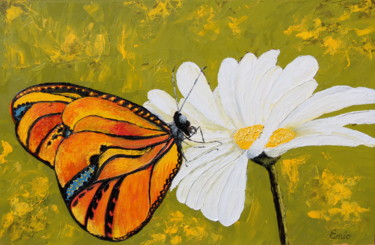 N° 351 PAPILLON SUR MARGUERITTE